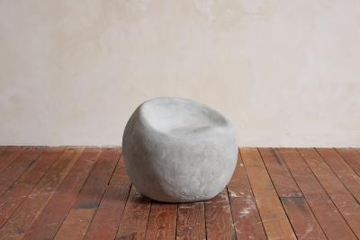 Willy Guhl Sculptural Concrete Chair and Table Set