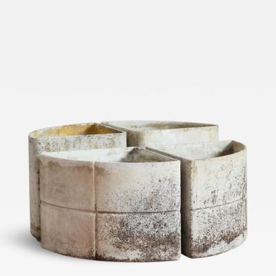 Willy Guhl Set of 4 Modular Willy Guhl Corner Planter Set