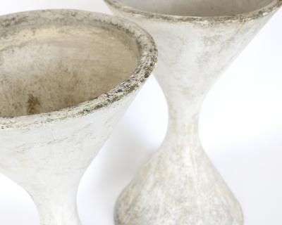 Willy Guhl WILLY GUHL DIABOLO VINTAGE ETERNIT CONCRETE DIABOLO SPINDEL PLANTERS 1960S