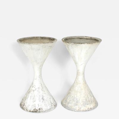 Willy Guhl WILLY GUHL DIABOLO VINTAGE ETERNIT CONCRETE DIABOLO SPINDEL PLANTERS 1960S