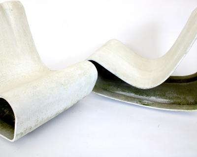 Willy Guhl WILLY GUHL LOOP CHAIRS SECOND EDITION C1997 PAIR