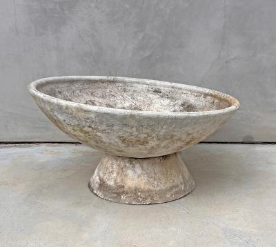 Willy Guhl Willy Guhl 31 Adjustable 2 Piece Concrete Bowl Planter Switzerland 1960s