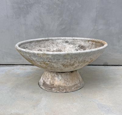 Willy Guhl Willy Guhl 31 Adjustable 2 Piece Concrete Bowl Planter Switzerland 1960s