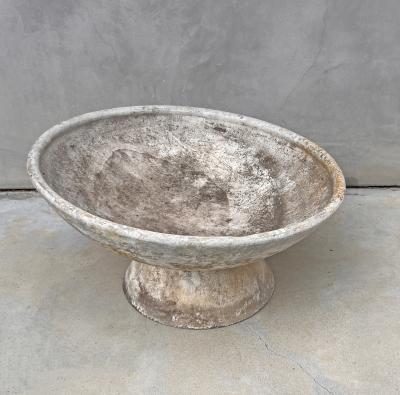Willy Guhl Willy Guhl 31 Adjustable 2 Piece Concrete Bowl Planter Switzerland 1960s