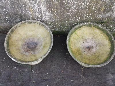 Willy Guhl Willy Guhl for Eternit Mint Pair of Mid Century Modern Concrete Garden Planters