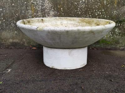 Willy Guhl Willy Guhl for Eternit a Mid Century Modern Concrete Garden Planter with Stand