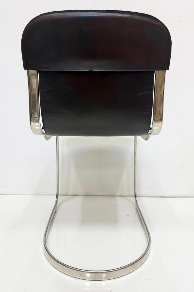 Willy Rizzo 1970s Willy Rizzo Model C2 Dining Chairs For Cidue Set of 4 Itally