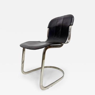 Willy Rizzo 1970s Willy Rizzo Model C2 Dining Chairs For Cidue Set of 4 Itally