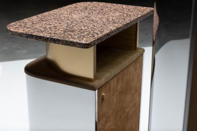 Willy Rizzo Bar corner cabinet by Willy Rizzo Italy 1970s