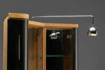 Willy Rizzo Bar corner cabinet by Willy Rizzo Italy 1970s