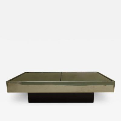 Willy Rizzo Expandable Italian Mid Century Modern Coffee Table by Willy Rizzo for Cidue 1970