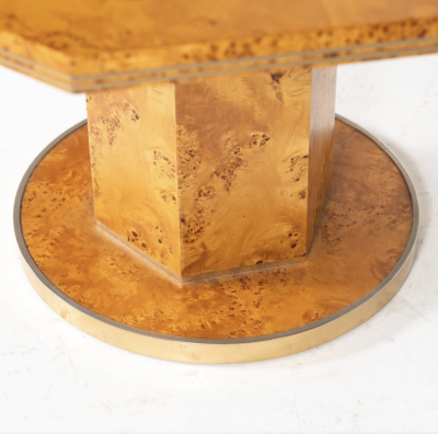 Willy Rizzo Extendable Dining Table by Willy Rizzo for Mario Sabot Hollywood Regency 1970s