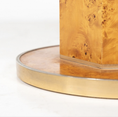 Willy Rizzo Extendable Dining Table by Willy Rizzo for Mario Sabot Hollywood Regency 1970s