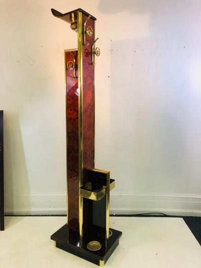 Willy Rizzo Italian High Style Hall Stand Attributed to Willy Rizzo