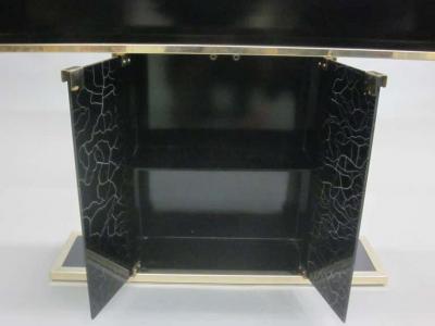 Willy Rizzo Italian Mid Century Modern Bar Console and Etagere in style of Willy Rizzo
