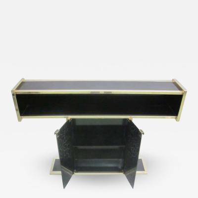 Willy Rizzo Italian Mid Century Modern Bar Console and Etagere in style of Willy Rizzo