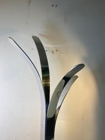 Willy Rizzo MODERNIST CHROME COAT RACK IN THE MANNER OF WILLY RIZZO