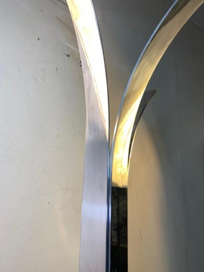 Willy Rizzo MODERNIST CHROME COAT RACK IN THE MANNER OF WILLY RIZZO