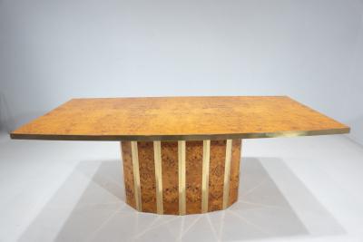 Willy Rizzo Mid Century Modern Dining Table in the Style of Willy Rizzo
