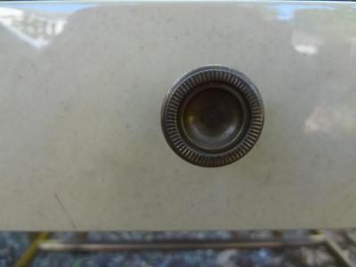 Willy Rizzo Pair of Italian Modern Brass and Lacquered Tables Attributed to Willy Rizzo