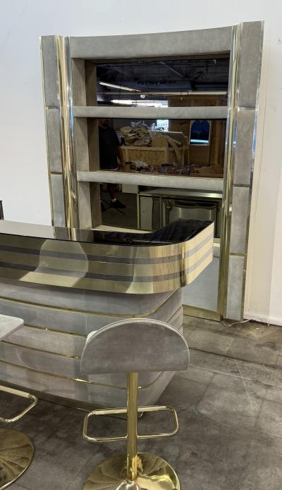 Willy Rizzo Standing Dry Bar by Willy Rizzo Italy 1970s