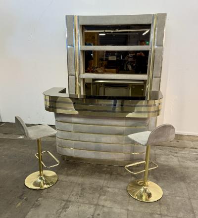 Willy Rizzo Standing Dry Bar by Willy Rizzo Italy 1970s