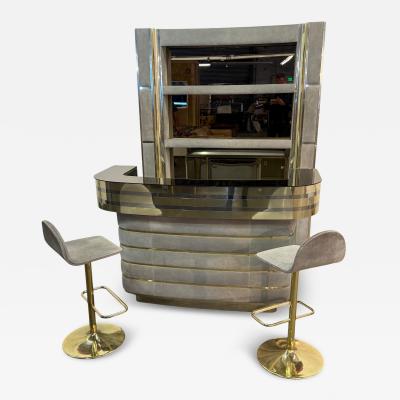 Willy Rizzo Standing Dry Bar by Willy Rizzo Italy 1970s