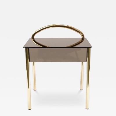 Willy Rizzo Vintage French side table in style of Willy Rizzo