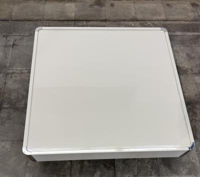 Willy Rizzo White Lacquer Coffee Table Attributed to Willy Rizzo