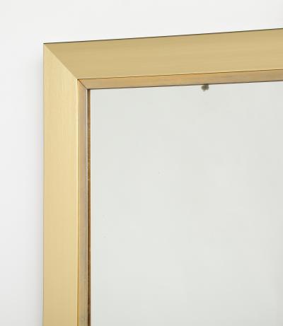 Willy Rizzo Willy Rizzo Brass Framed Mirror Italy circa 1970