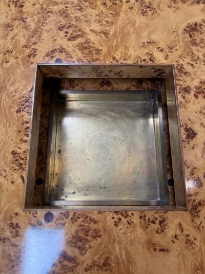 Willy Rizzo Willy Rizzo Mid Century Burl Wood Coffee Table
