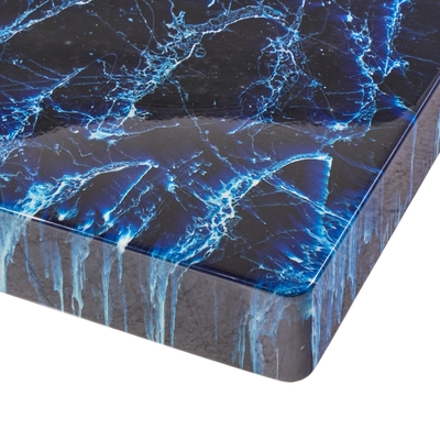 Willy Rizzo Willy Rizzo Mid Century Faux Marble Coffee Table