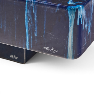 Willy Rizzo Willy Rizzo Mid Century Faux Marble Coffee Table