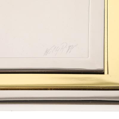 Willy Rizzo Willy Rizzo Nesting Trays Brass Stainless Steel Signed