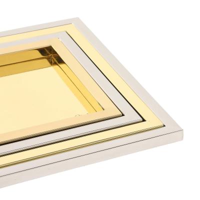 Willy Rizzo Willy Rizzo Nesting Trays Brass Stainless Steel Signed