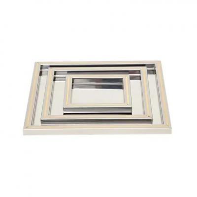 Willy Rizzo Willy Rizzo Trays Stainless Steel Brass Signed