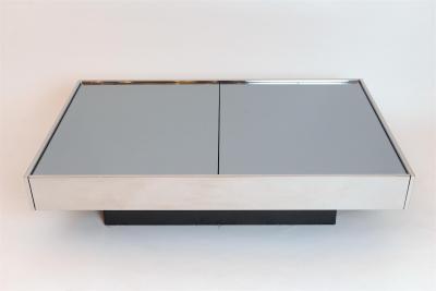 Willy Rizzo Willy Rizzo mirrored bar cocktail table Italy c1970