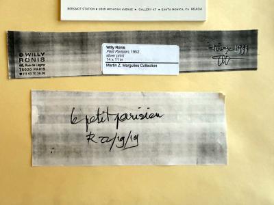 Willy Ronis Framed Photograph Petite Parisien by Willy Ronis