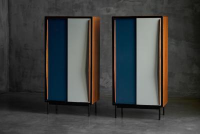Willy Van der Meeren Modernist Wardrobes by Willy Van Der Meeren for Tubax Belguim 1950s