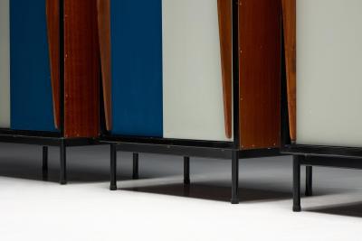 Willy Van der Meeren Modernist Wardrobes by Willy Van Der Meeren for Tubax Belguim 1950s