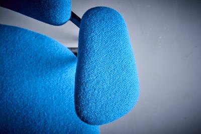 Willy Van der Meeren Willy van der Meeren for Tubax Pair of Lounge Chairs in blue Belgium 1950s