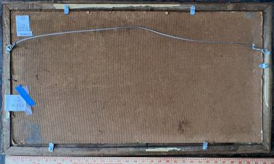 Wilson Bigaud Haitian Couple in Bed Simultaneously Adjusting their Radios Surrealism