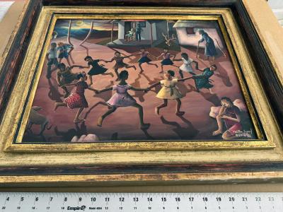 Wilson Bigaud Haitian Surrealism Children in a Swirling Dance