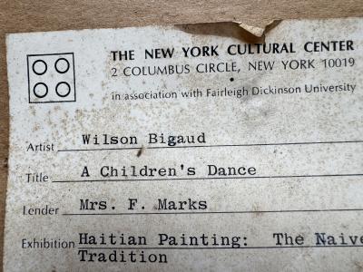 Wilson Bigaud Haitian Surrealism Children in a Swirling Dance