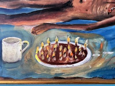 Wilson Bigaud Original Vodou Painting Healing Ceremony