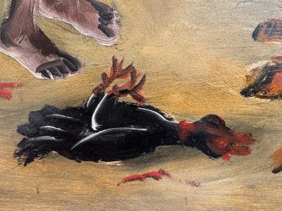 Wilson Bigaud Voodoo Ceremony Outdoors with Vodou Chicken Sacrifice