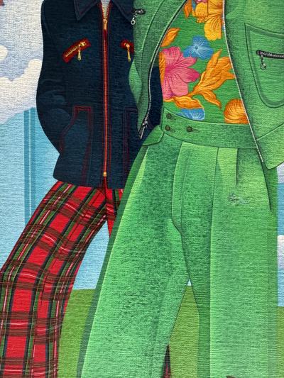 Wilson McLean Groovy 1970s Mens Fashion Bell Bottoms Surreal Bumble Bee