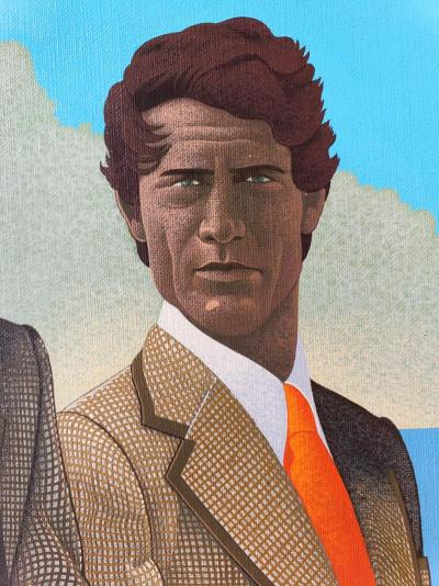 Wilson McLean Handsome Men at Race Track Horse Racing 1975