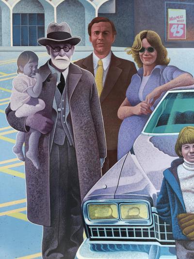 Wilson McLean Turkey Brains Suburbia Family Shopping Center and Sigmund Freud Illustration