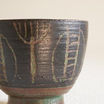 Wim Fiege Mid Century Modernist Studio Pottery Bowl 1950s